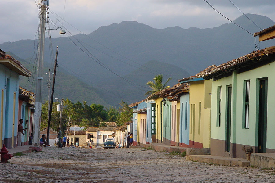 Straatje in Trinidad, Cuba