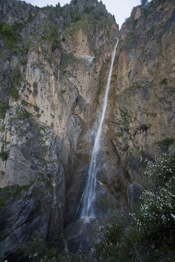 Waterfall near Arslanbob, in the west of Kyrgyzstan