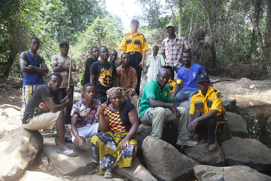 Villagers near Kinjor who see their water supplies diminished by the gold mine