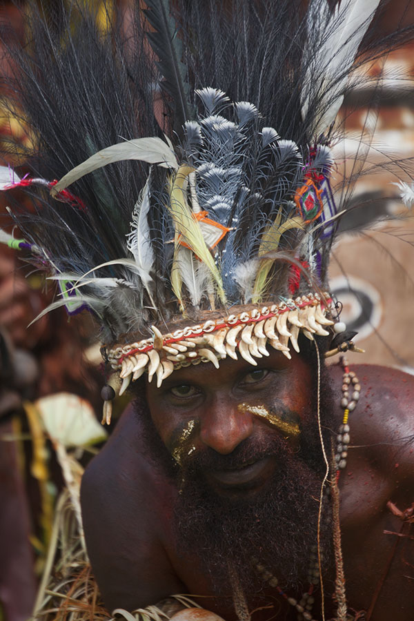 Papua at the sing-sing in Madang
