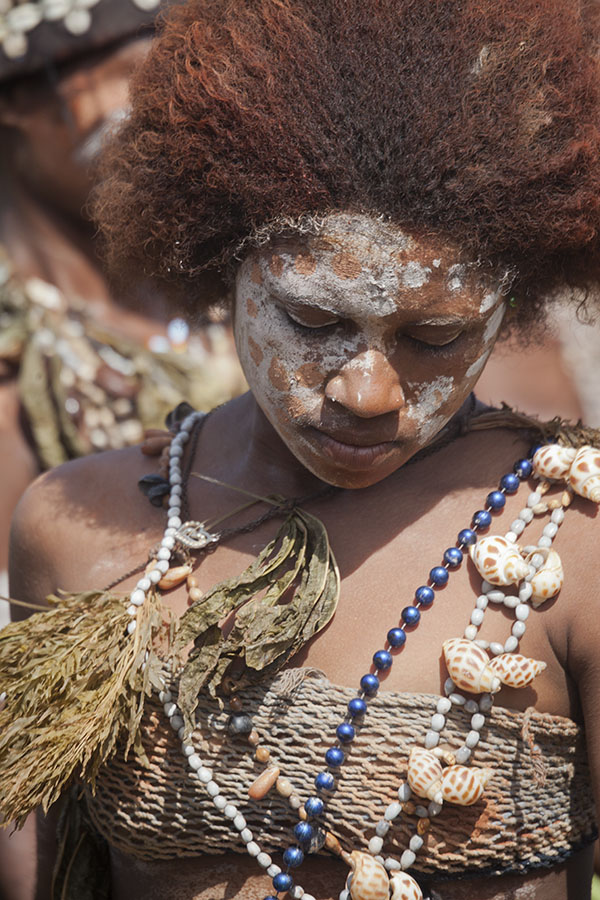 Young woman at the festival of Madang